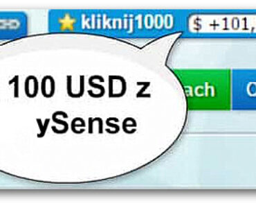 Jak zarabiać więcej w ySense? 100 $ / mies.