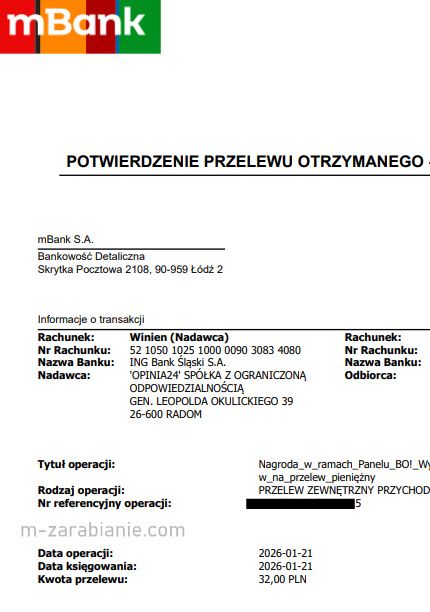 Bo-panel, dowód wypłaty 2026.