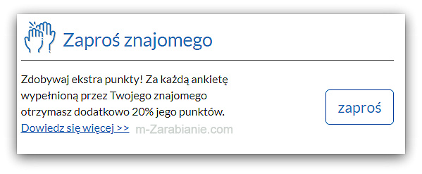 Najlepsze systemy polecające witryn z ankietami. Program „Zaproś znajomego” panelu Opinie.pl